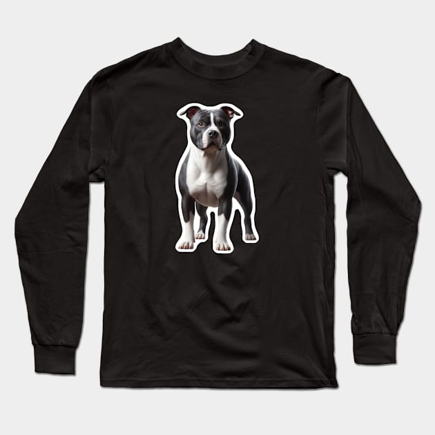 American Staffordshire Terrier Long Sleeve T-Shirt by millersye